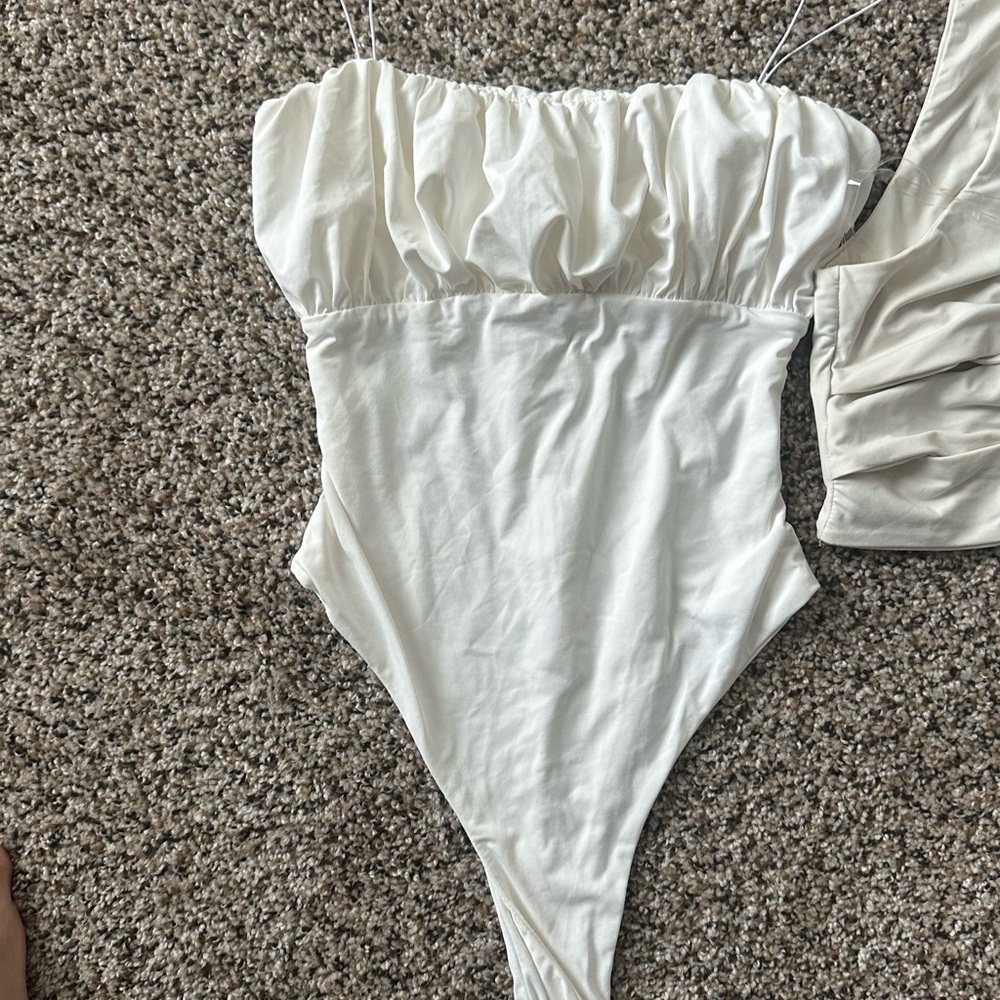 Meshki White Bodysuit